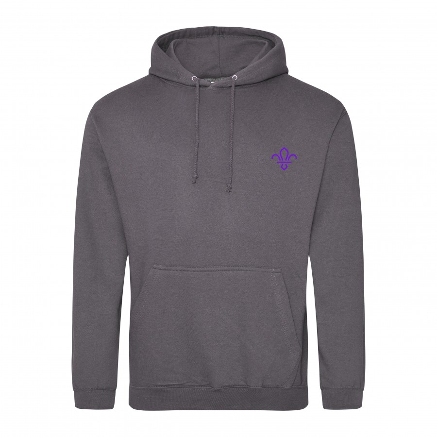 Steel grey outlet hoodie